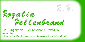 rozalia hellenbrand business card